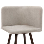 Ensemble table et chaises de salle à manger Ava Space Saver 4 places - Noyer/Pierre