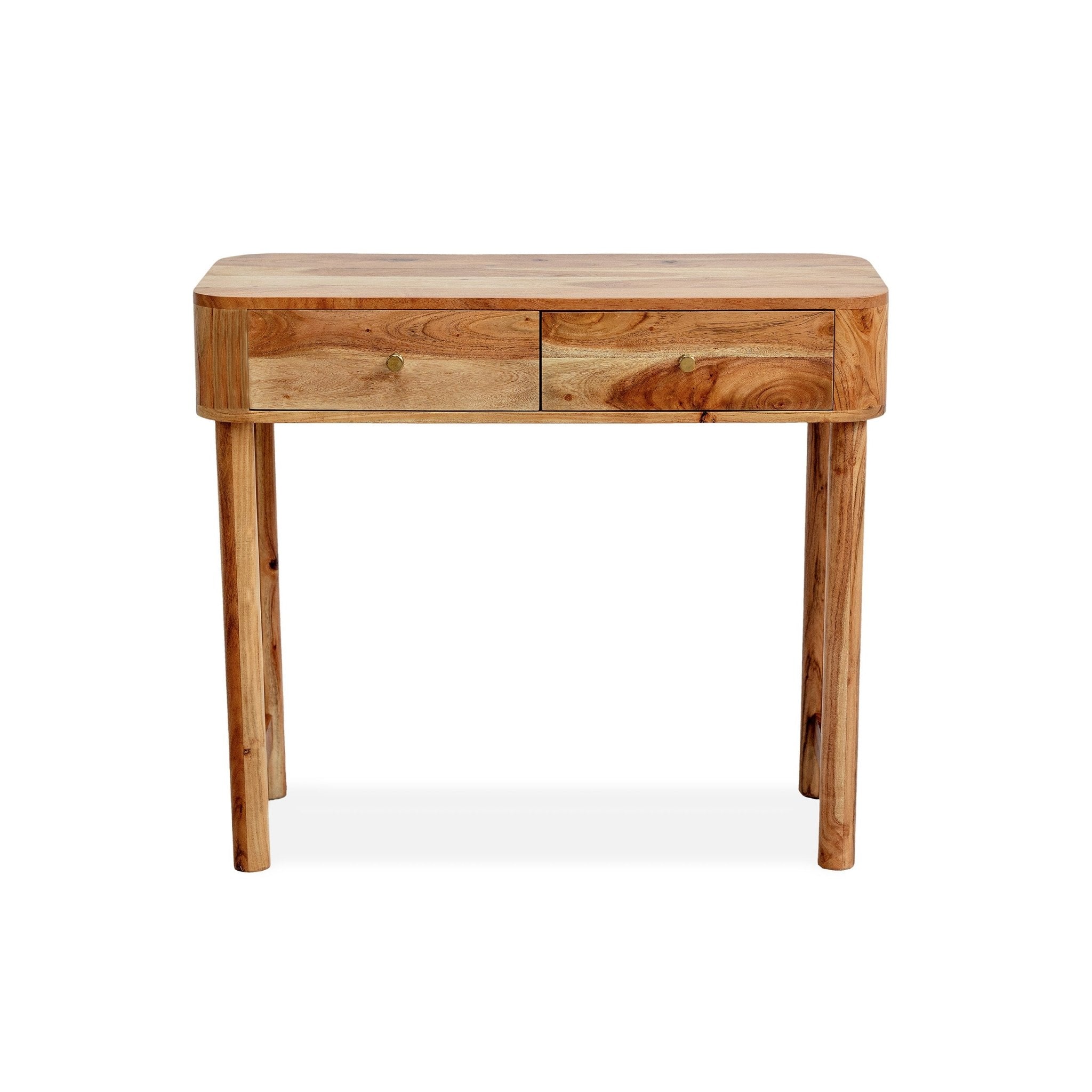Console coiffeuse Avery en bois d'acacia - Naturel