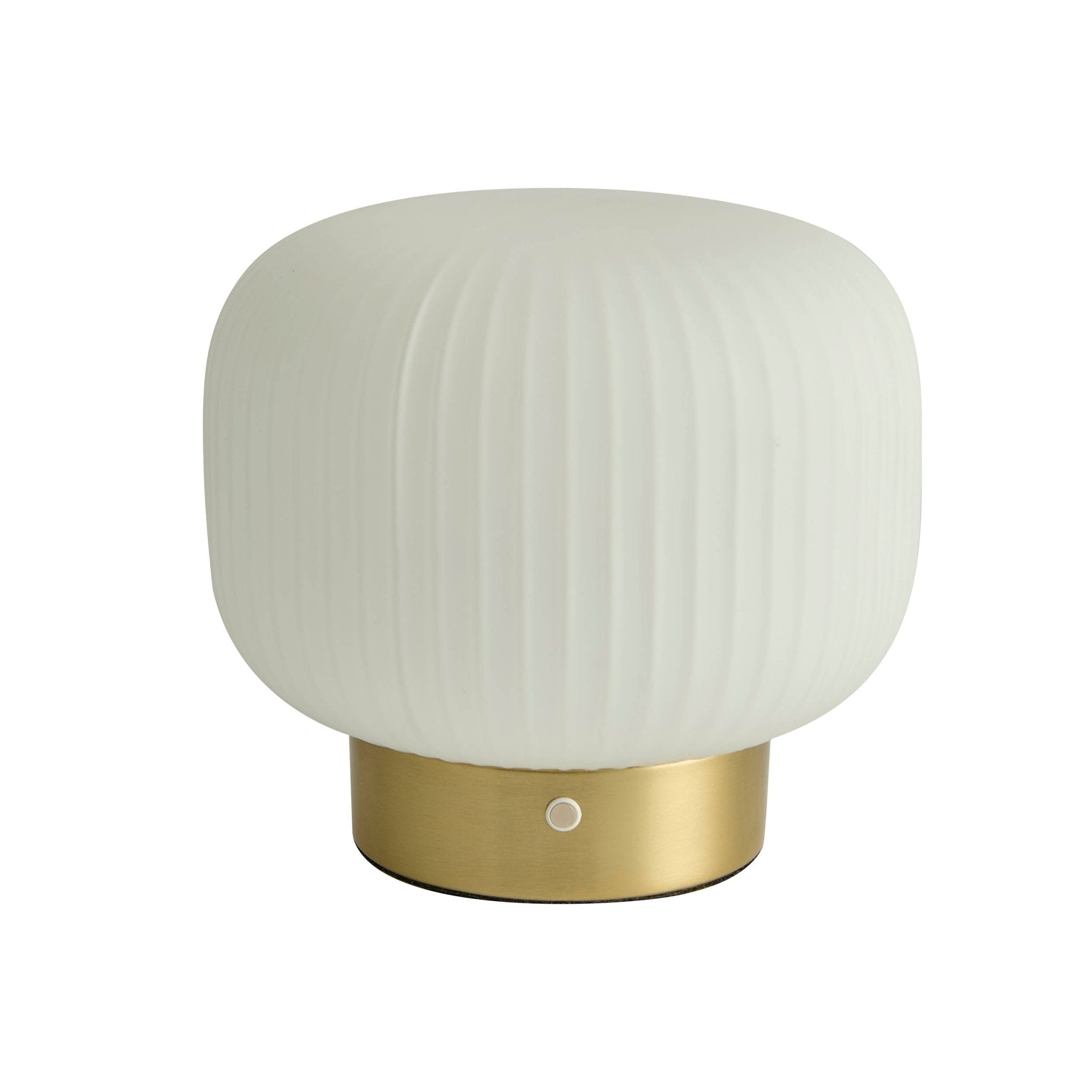 Lampe sans fil rechargeable LED Ayla Origami - Blanc/Or