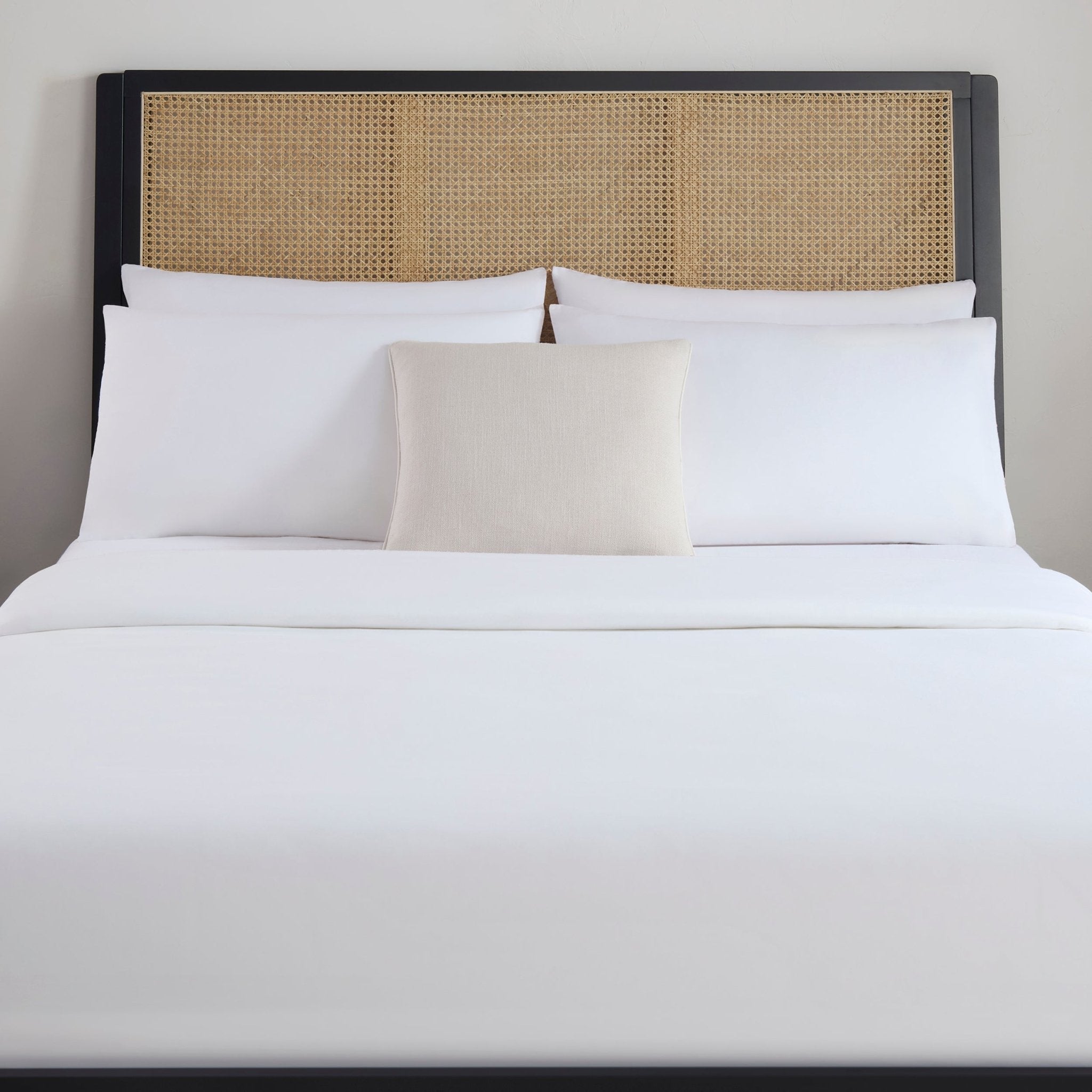 Cadre de lit en rotin Bali - Noir