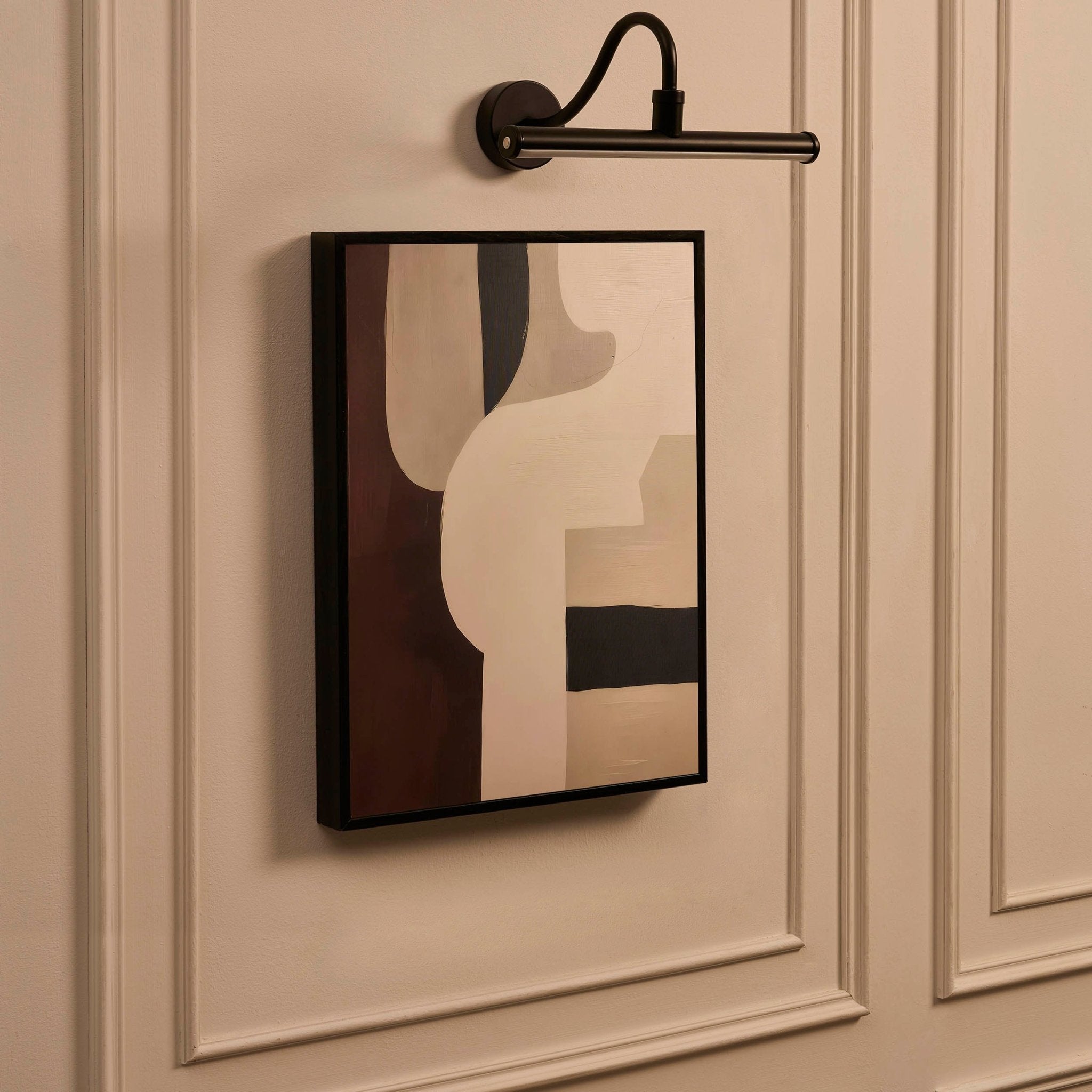 Barre d'appliques murales LED rechargeables - Noire