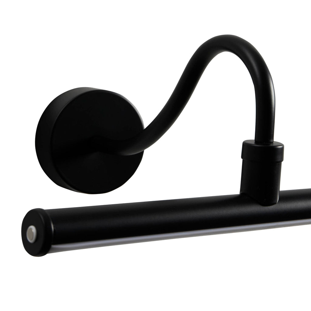 Barre d'appliques murales LED rechargeables - Noire