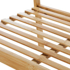 Portant à vêtements Becky en bambou - Bois clair