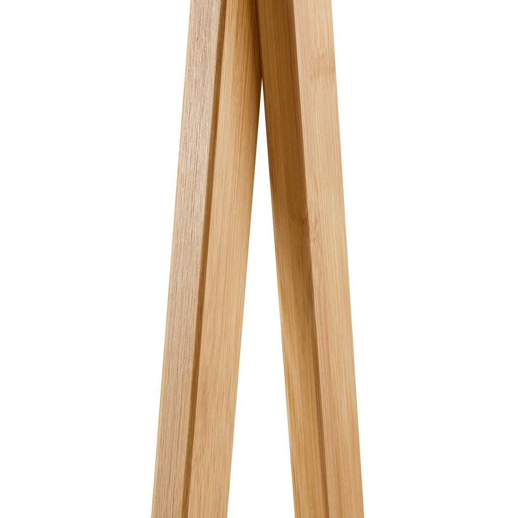 Portant à vêtements Becky en bambou - Bois clair