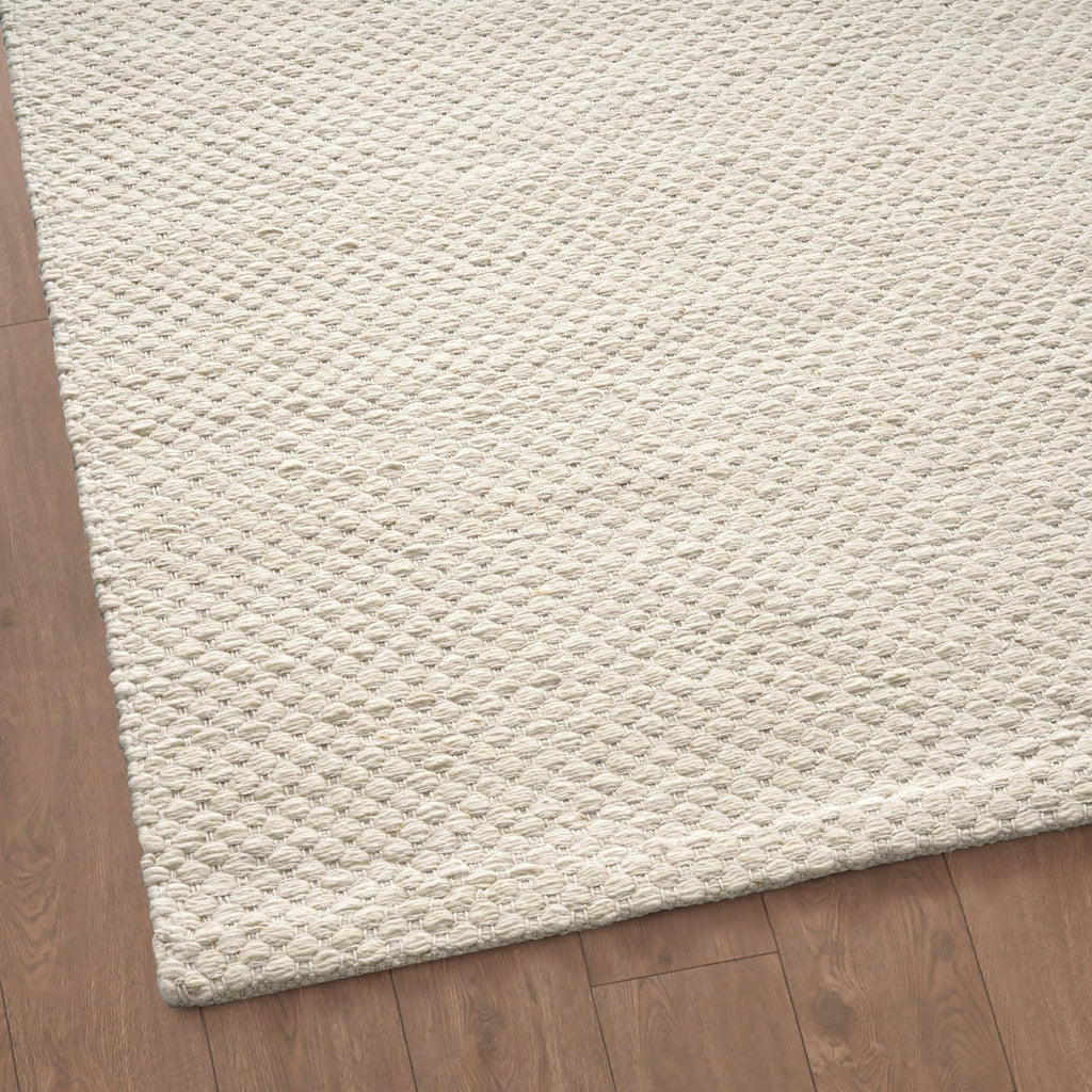 Tapis bouclé tissé à la main Benji - Ivoire