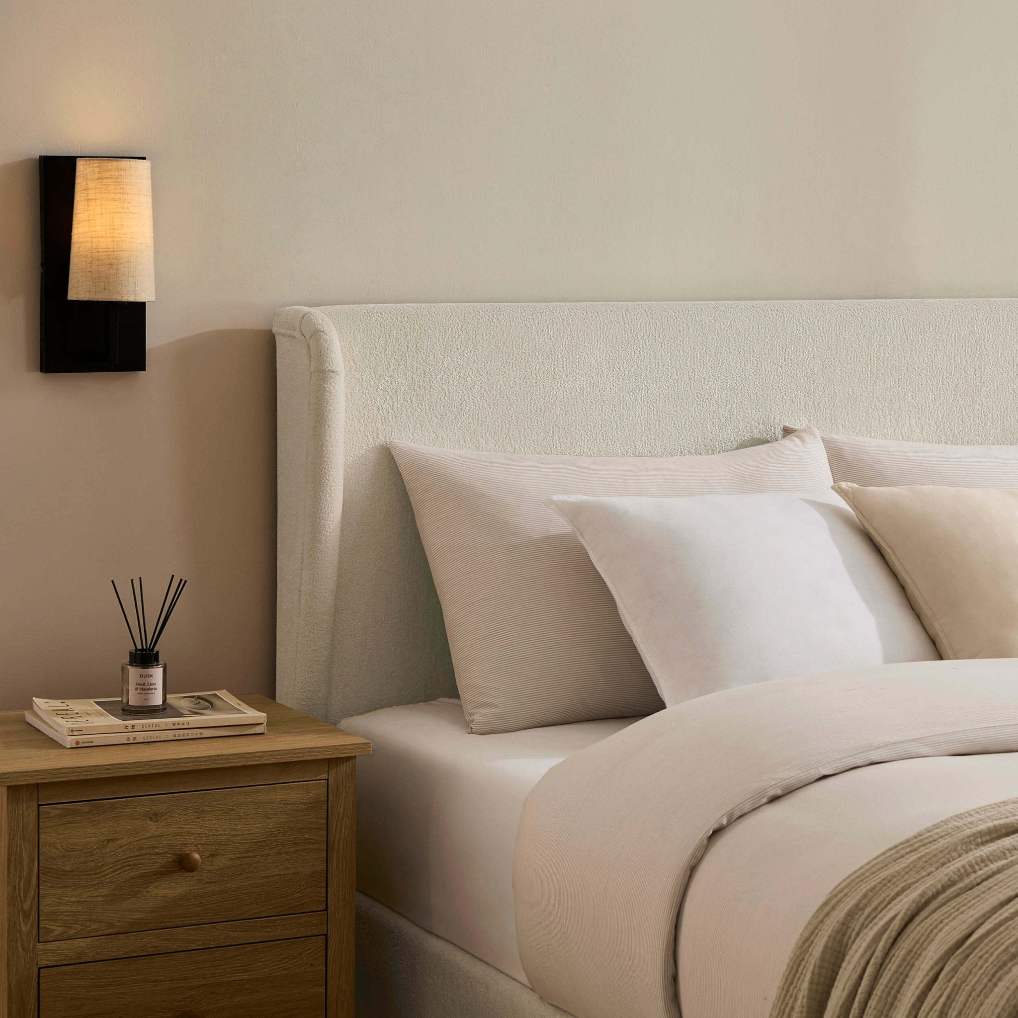 Lit coffre Berkeley - Chenille écru