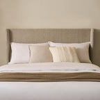 Lit coffre Berkeley - Texture avoine