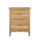 Table de chevet Betty à 2 tiroirs - Bois clair
