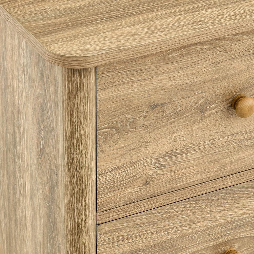 Table de chevet Betty à 2 tiroirs - Bois clair