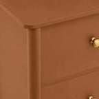 Table de chevet Betty à 2 tiroirs - Orange