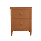 Table de chevet Betty à 2 tiroirs - Orange