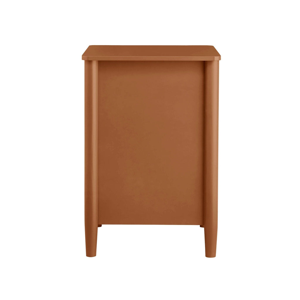 Table de chevet Betty à 2 tiroirs - Orange