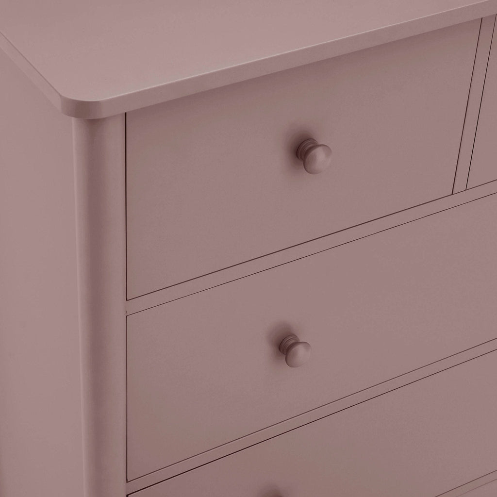 Commode Betty à 5 tiroirs - Mauve poussiéreux