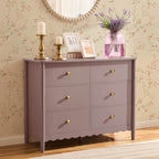 Commode Betty à 6 tiroirs - Mauve poussiéreux