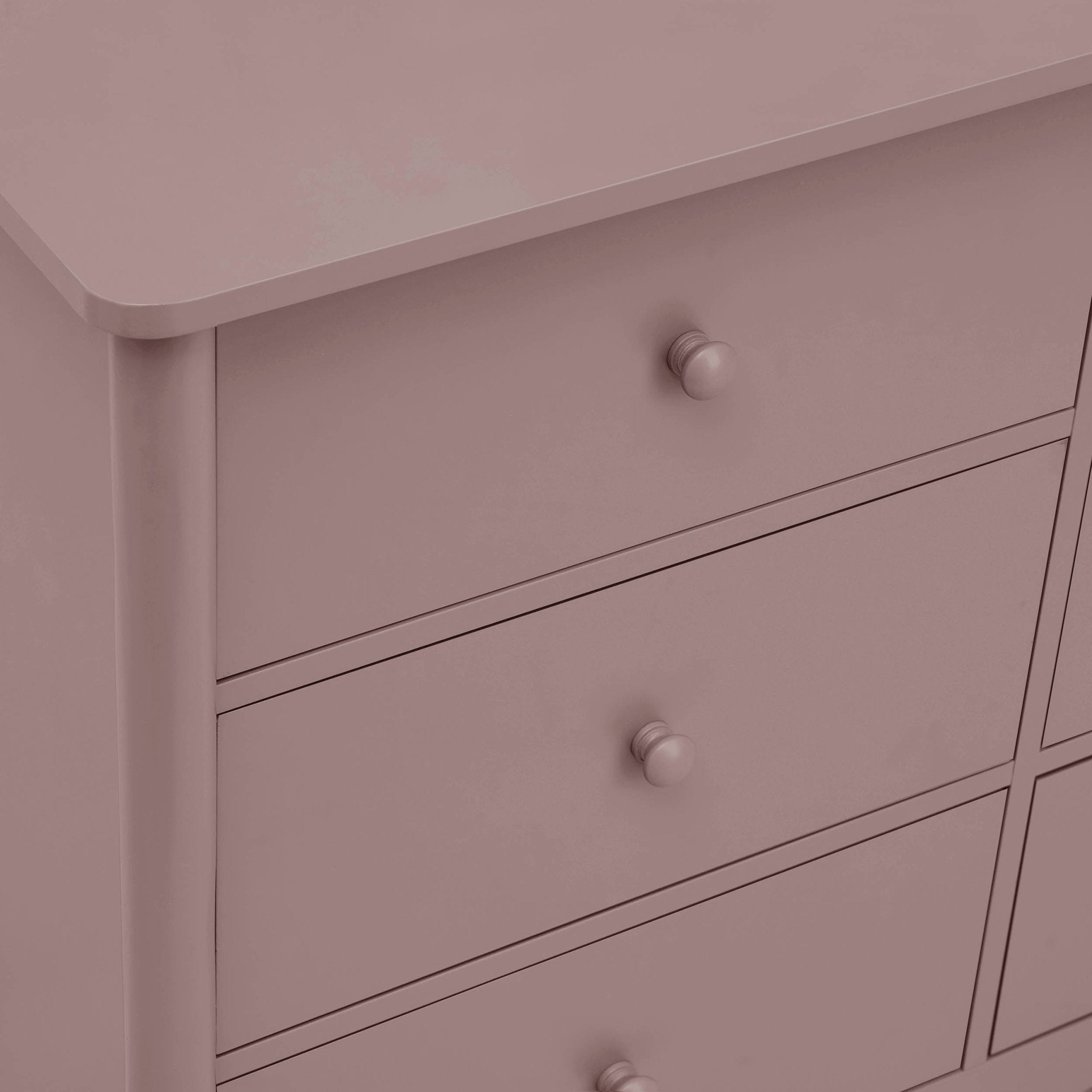Commode Betty à 6 tiroirs - Mauve poussiéreux