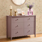 Commode Betty à 6 tiroirs - Mauve poussiéreux
