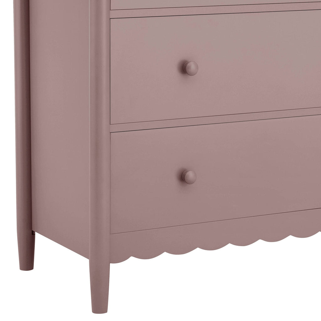 Commode Betty à 6 tiroirs - Mauve poussiéreux