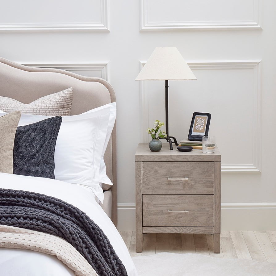 Table de chevet Blair à 2 tiroirs - Frêne