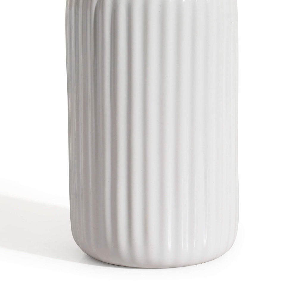 Ensemble d'accessoires Blake Ribbed Glaze - Lot de 2 - Blanc