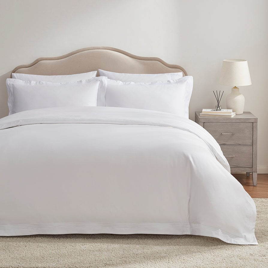 Housse de couette Bloomsbury 1000 fils - Blanche