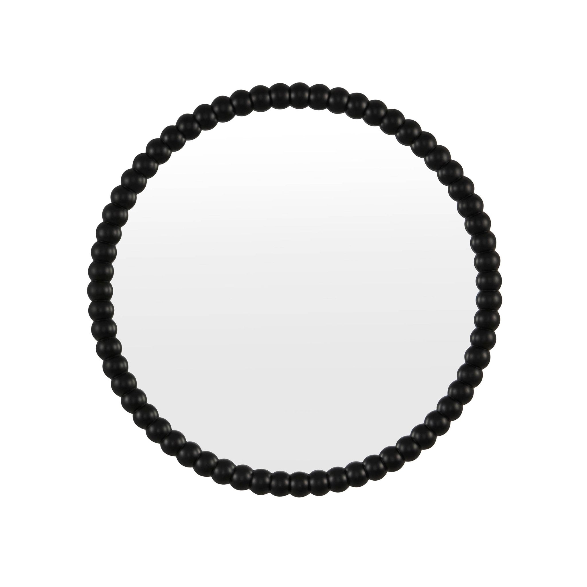 Miroir mural rond Bobbin - Noir