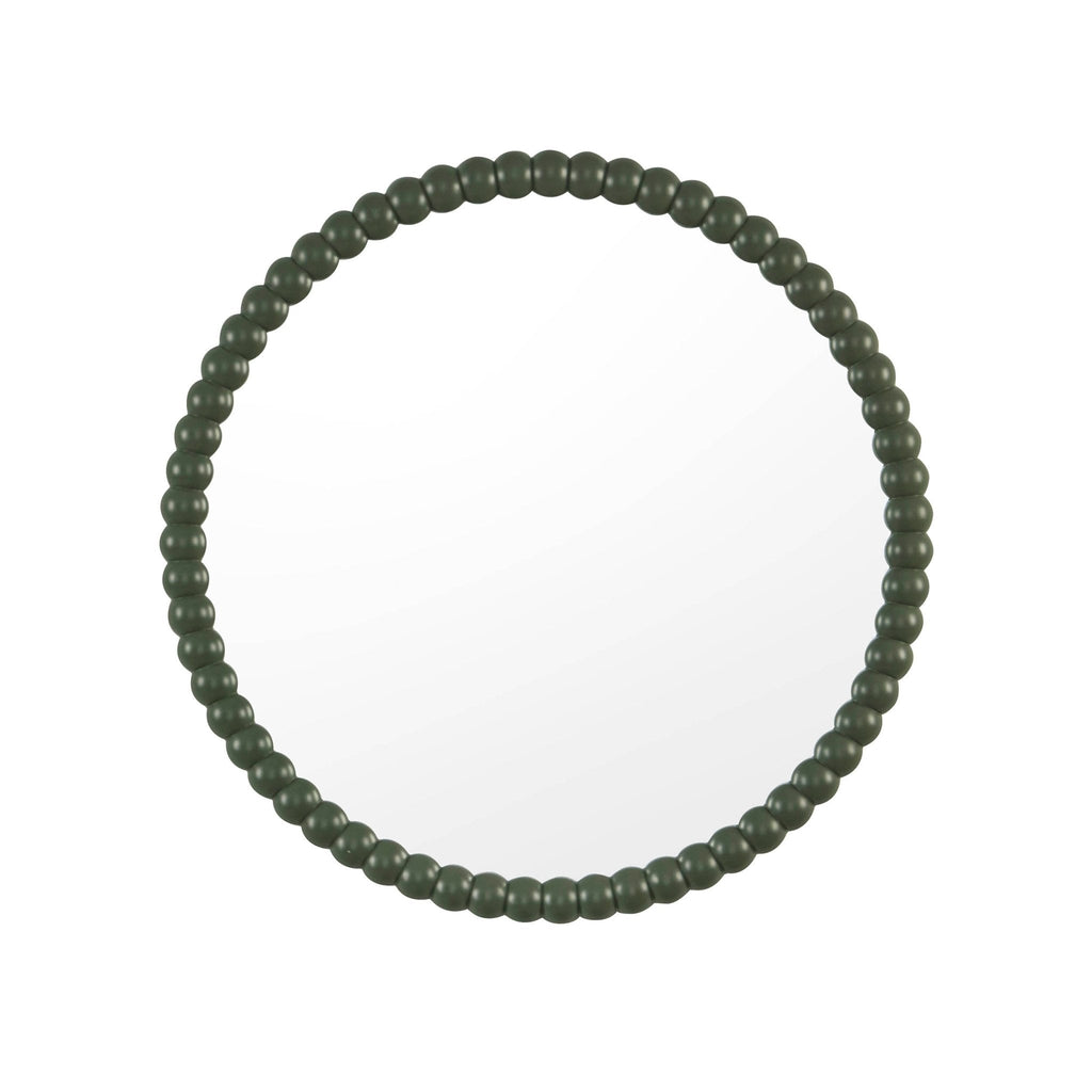 Miroir mural rond Bobbin - Vétiver