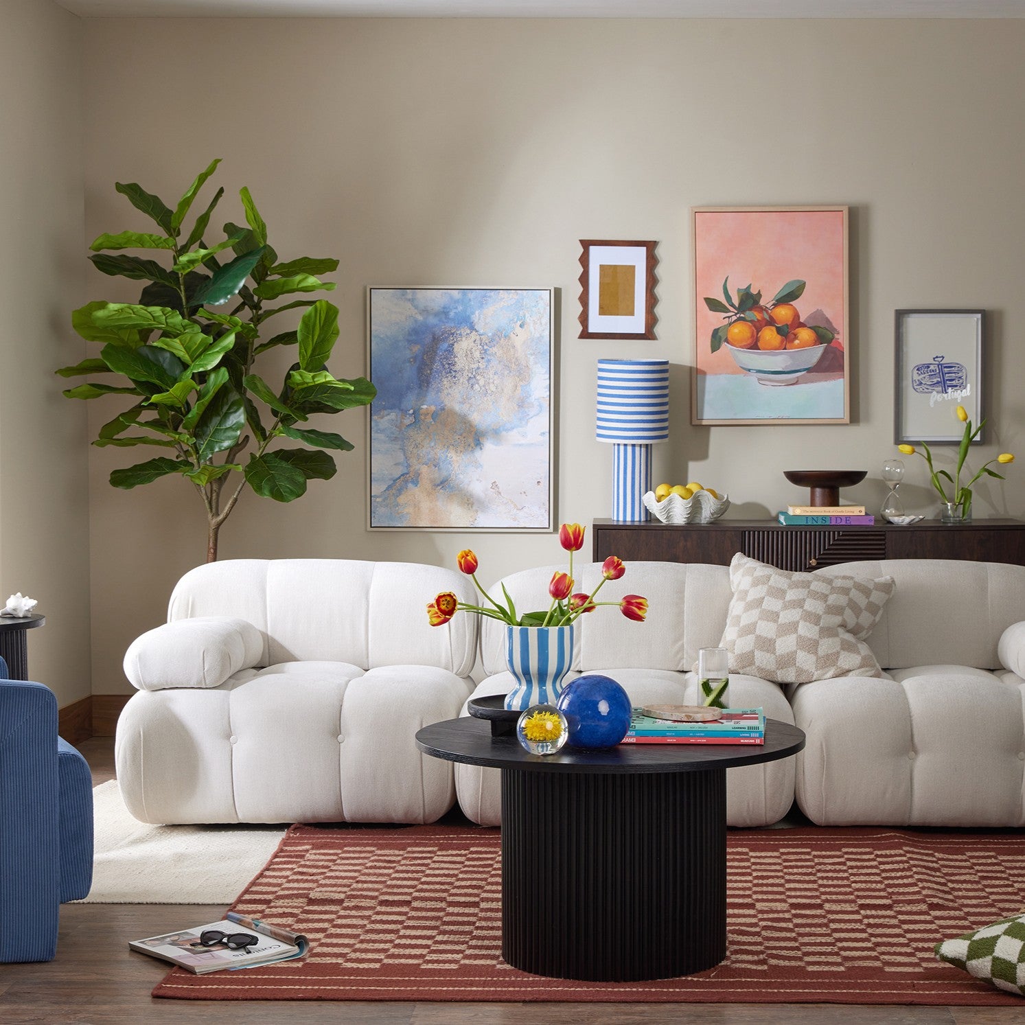 Canapé 3 places Bondi - Ivoire