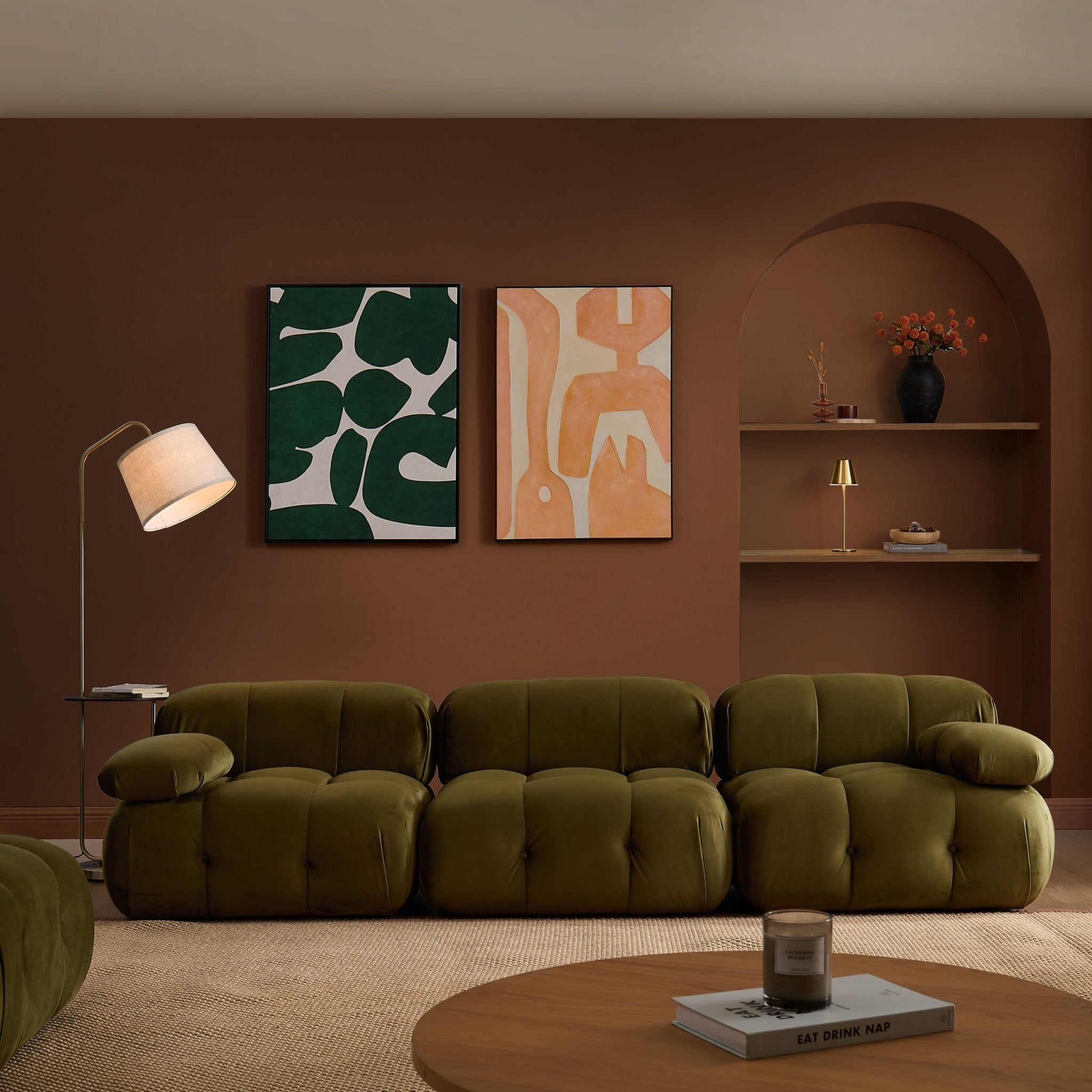 Canapé 3 places Bondi - Vert foncé