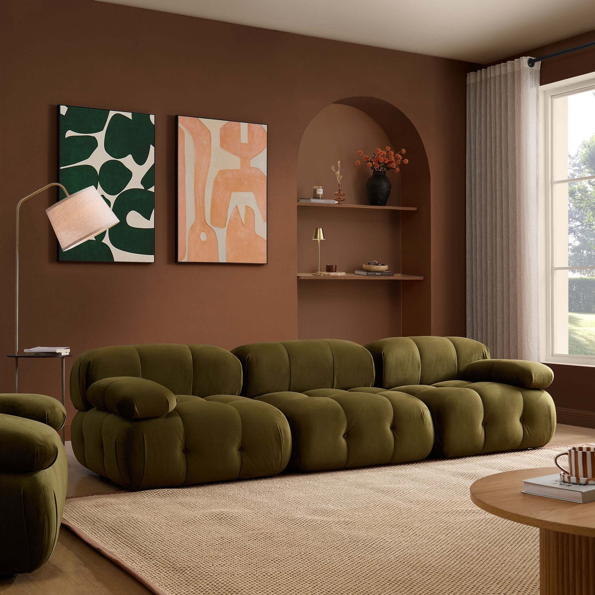 Canapé 3 places Bondi - Vert foncé