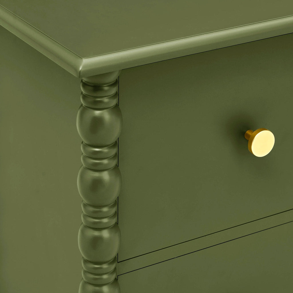 Table de chevet Bonnie Bobbin à 2 tiroirs - Olive
