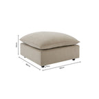 Pouf Boston - Rouille