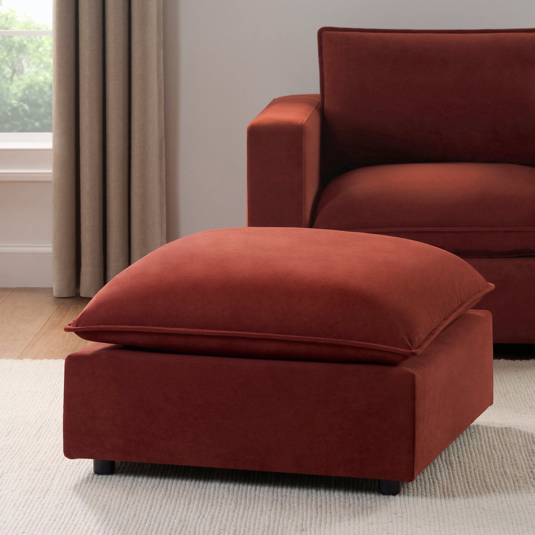 Pouf Boston - Rouille