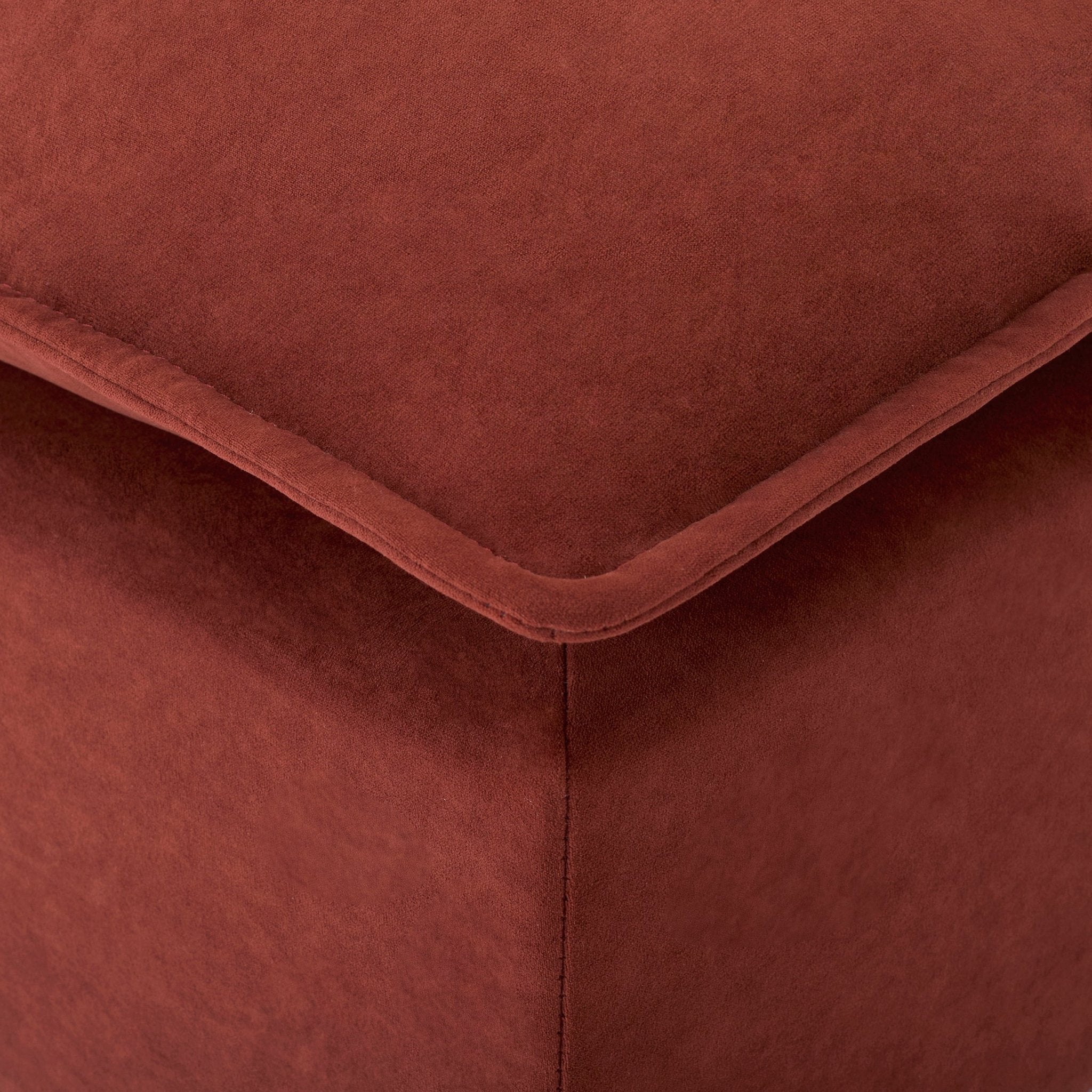 Pouf Boston - Rouille