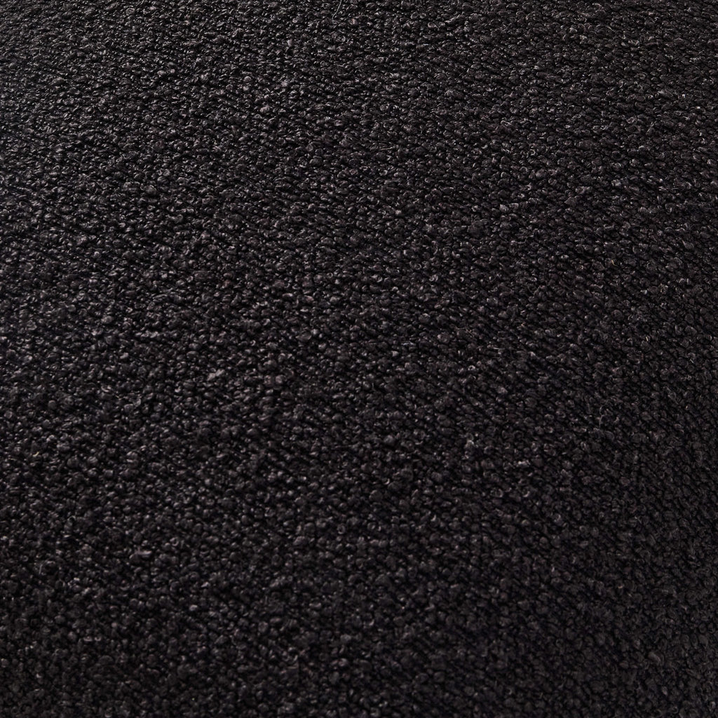 Housse de coussin bouclée pour canapé - Noire