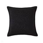 Housse de coussin bouclée pour canapé - Noire
