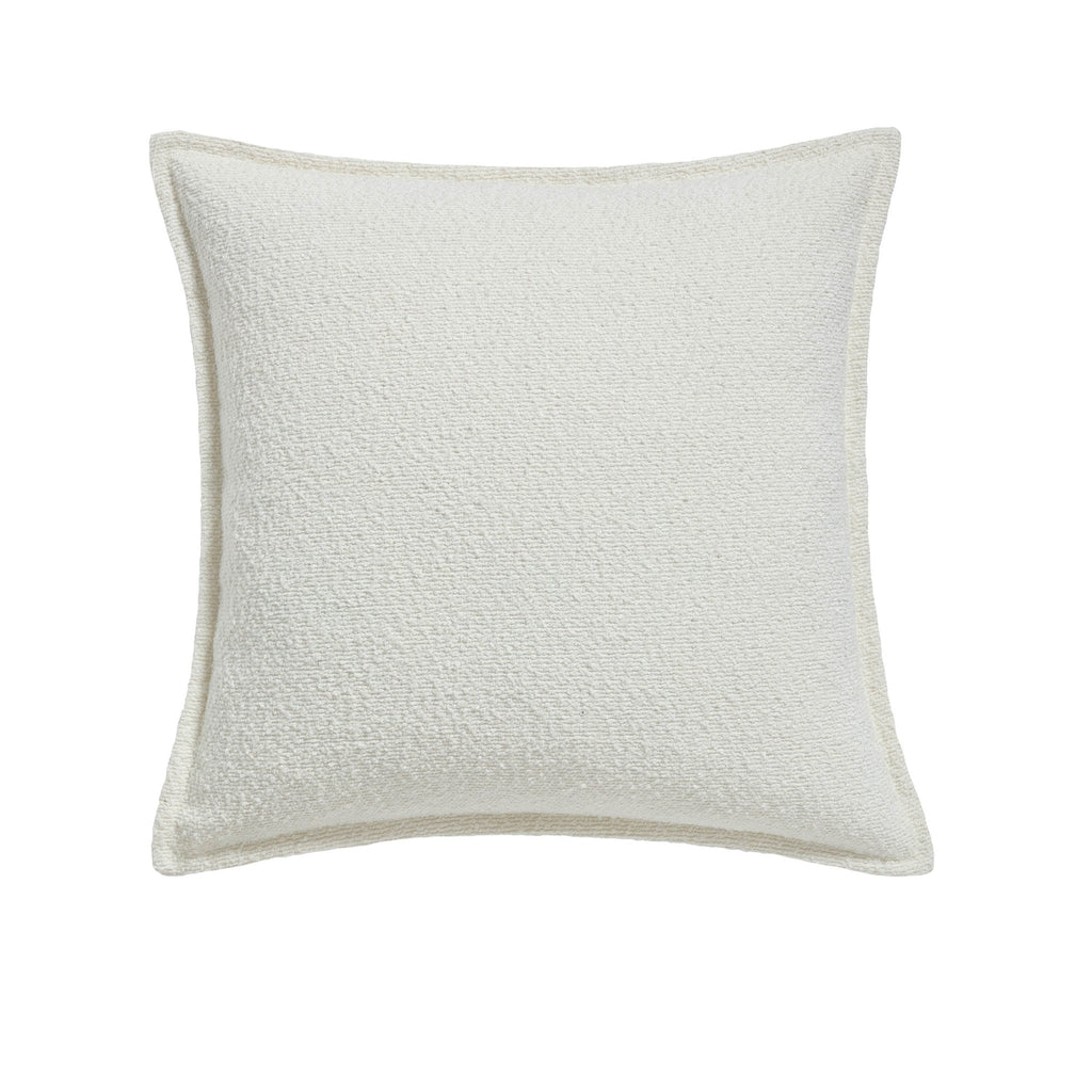 Housse de coussin bouclée - Blanche