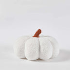 Coussin citrouille bouclé - Blanc cassé