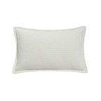 Housse de coussin bouclée pour canapé - Blanche