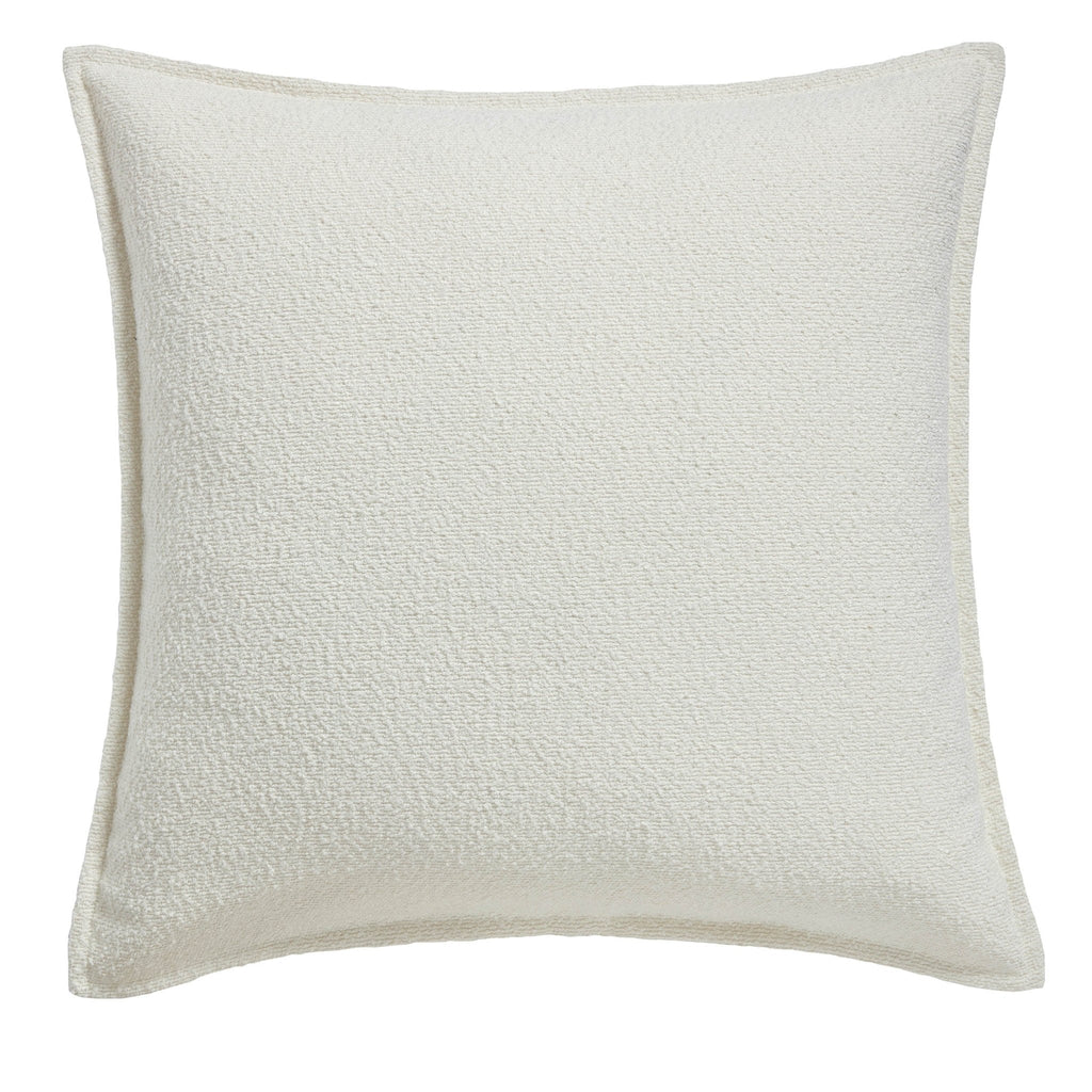 Housse de coussin bouclée pour canapé - Blanche