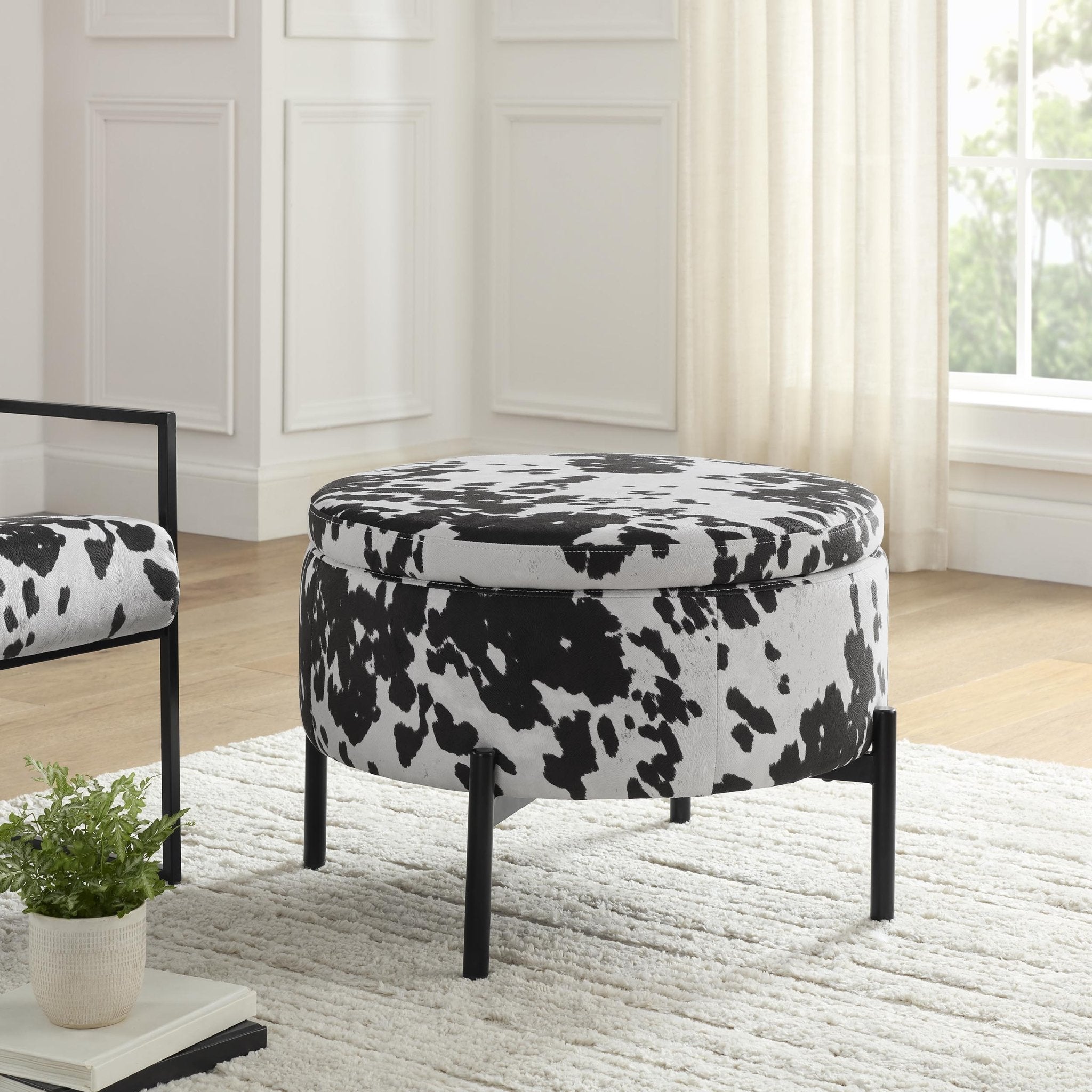 Pouf Bristol - Motif vache