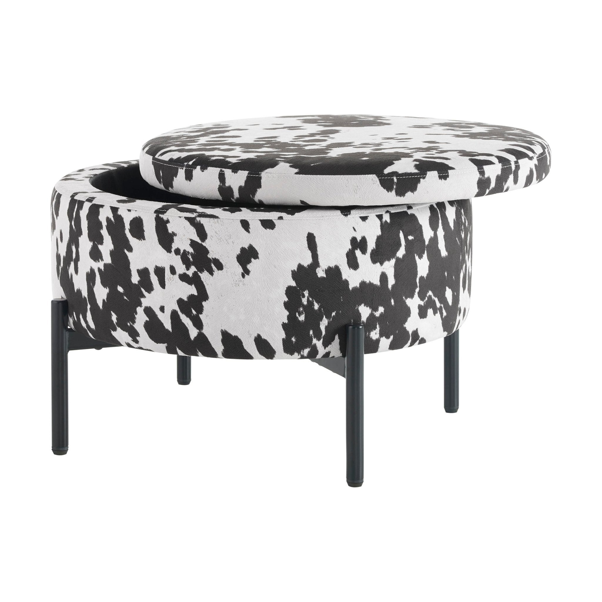 Pouf Bristol - Motif vache