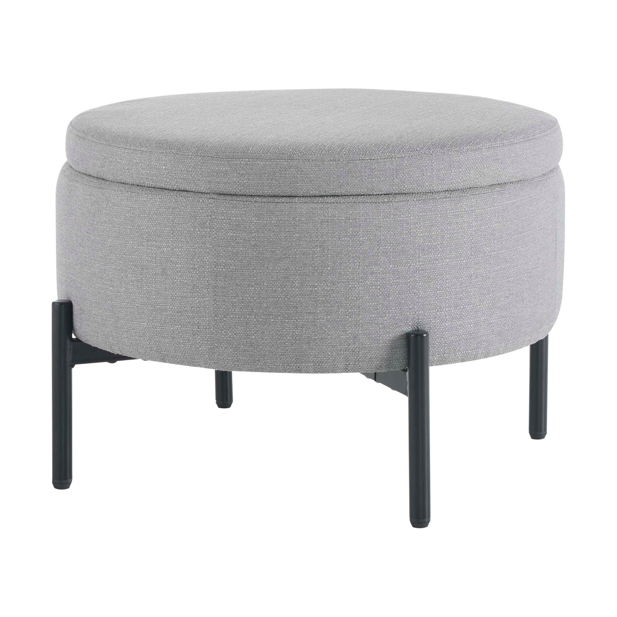 Pouf Bristol - Gris moyen