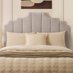 Lit coffre Bronte - Chenille gris clair