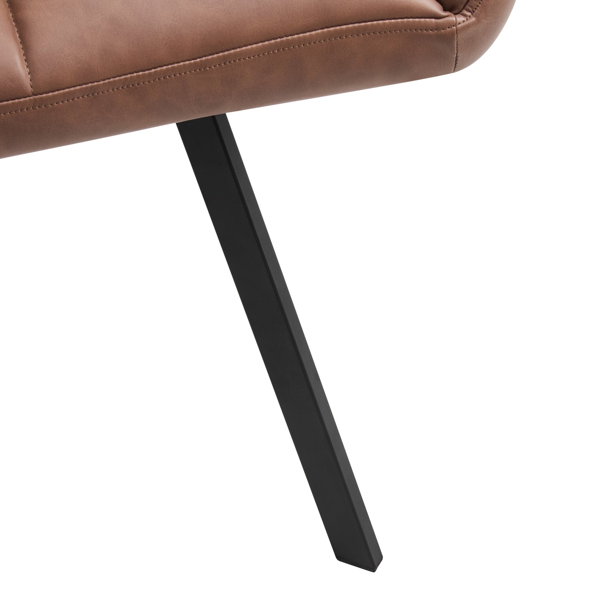 Chaise de salle à manger Brooke - Similicuir - Beige