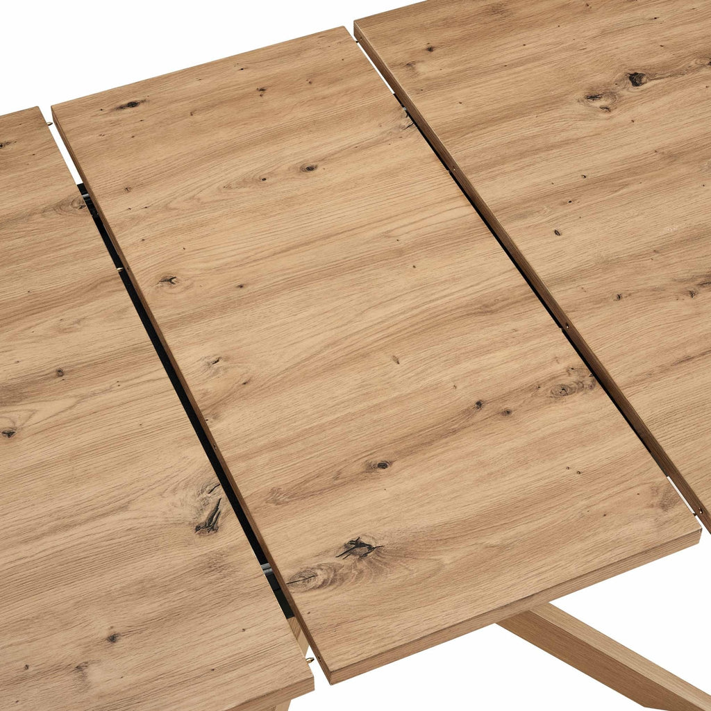 Table de salle à manger ovale extensible Brooke 4-8 places - Bois