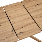 Table de salle à manger ovale extensible Brooke 4-8 places - Bois