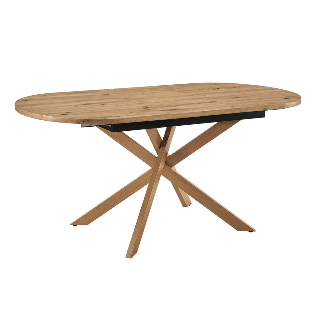 Table de salle à manger ovale extensible Brooke 4-8 places - Bois