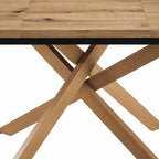 Table de salle à manger ovale extensible Brooke 4-8 places - Bois