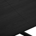 Table de salle à manger rectangulaire extensible Brooke 6-10 places - Noire