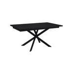 Table de salle à manger rectangulaire extensible Brooke 6-10 places - Noire